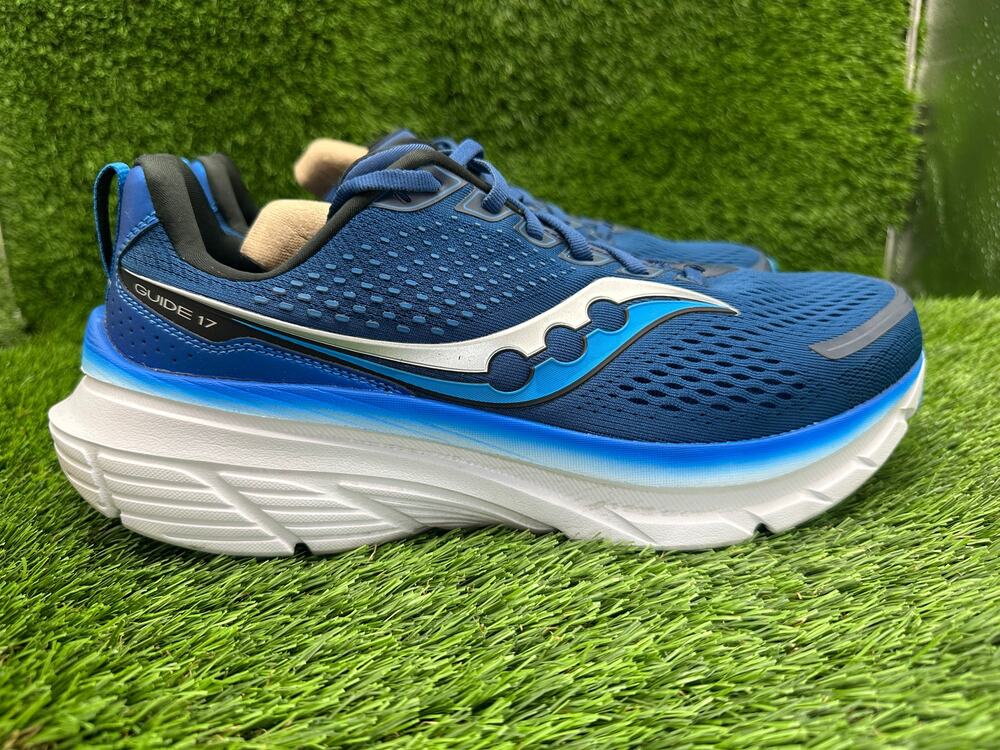Saucony Guide 17 S20937-106 Athletic Sneaker Mens 11W Blue Mesh Running Training
